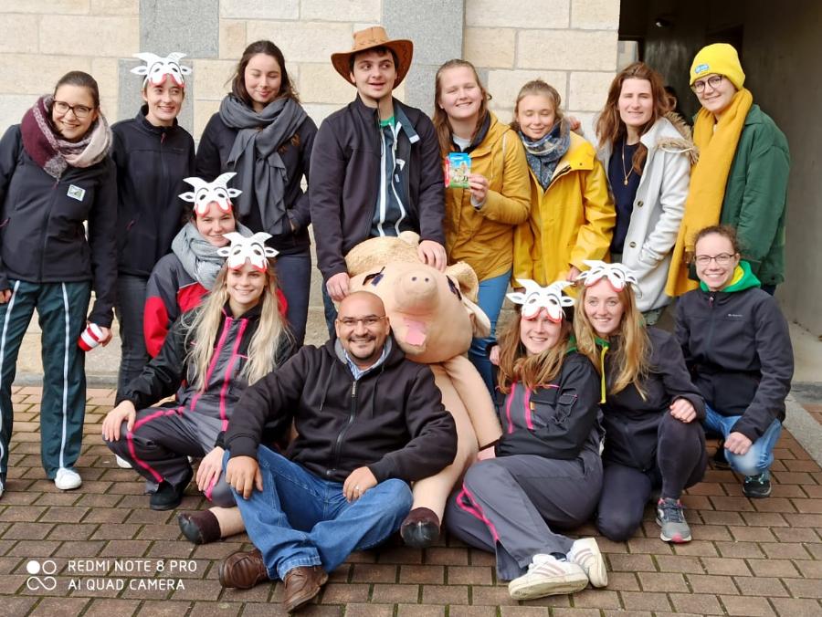 Com alunos da Agronomia (Agrocampus Ouest) acordo