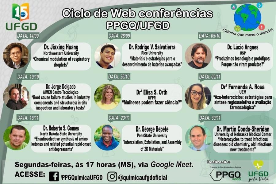 Ciclo de webconferências PPG Química UFGD