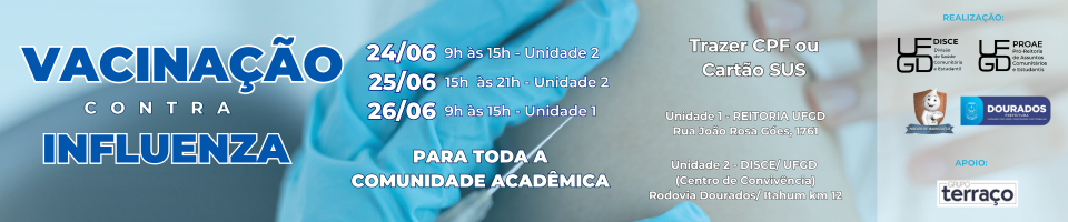 VACINAÇÃO CONTRA GRIPE NA UFGD