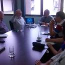Emídio Cantídio com equipe da administração central