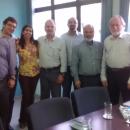 Emídio Cantídio com equipe da administração central