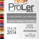 Encontro do PROLER faz parte da programação da Maratona Cultural, que acontece dias 13 e 14 de novembro