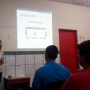 Professora Erlaine Binotto, da UFGD, em palestra na Escola Floriana Lopes
