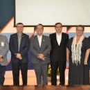 Reitora da UFGD, Liane Calarge, com dirigentes do CRIE-MS reunião Crie-MS 2