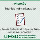 Centro de Seleção publica pontuação individual do concurso para técnico-administrativo