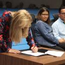 Professora Alexeia Grisolia que também integra a Frente Parlamentar de Recursos Hídricos