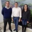 Pró-Reitor Tomaz Espósito, presidente da Fundect-MS Márcio Araújo e Coordenadora de Pesquisa da UFGD, professora Márcia Hatsue.