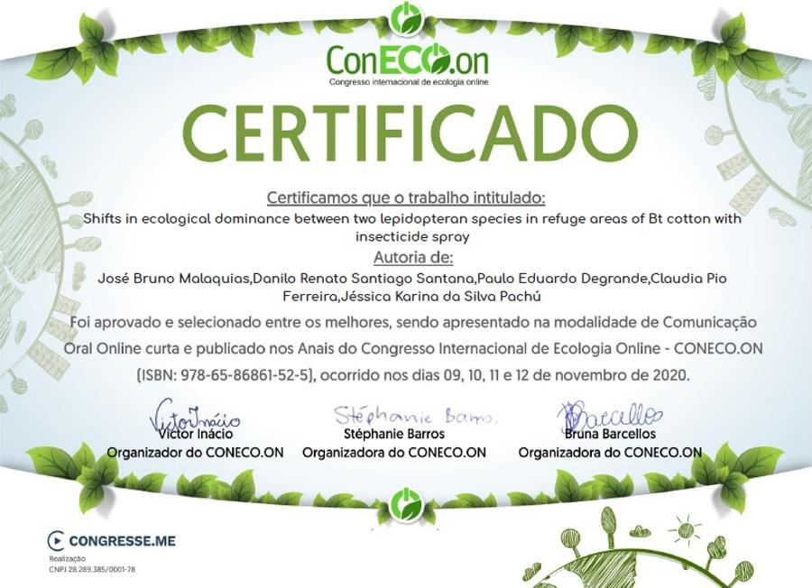 Certificado Conecon
