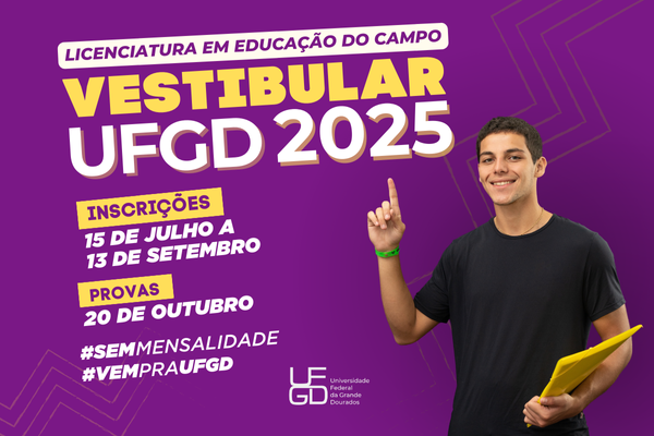 UFGD abre inscrições para vestibular de Licenciatura em Educação do Campo - 2025