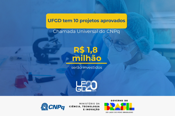 UFGD tem 10 projetos aprovados com recurso na Chamada Universal 44/2024 do CNPq