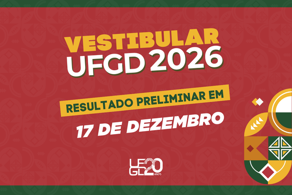 Resultado preliminar do Vestibular 2026 da UFGD ser&aacute; divulgado em 17 de dezembro