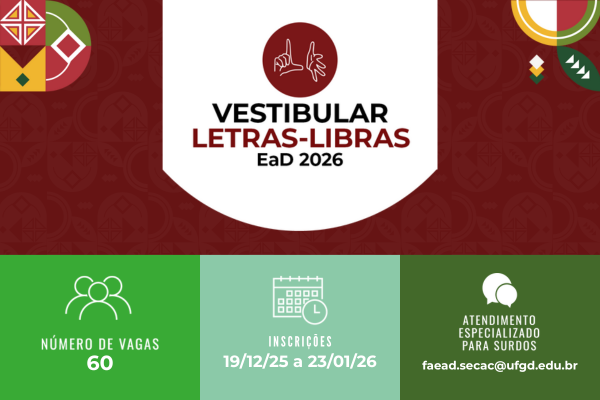 UFGD abre inscri&ccedil;&otilde;es para Licenciatura em Letras-Libras com ingresso em 2026