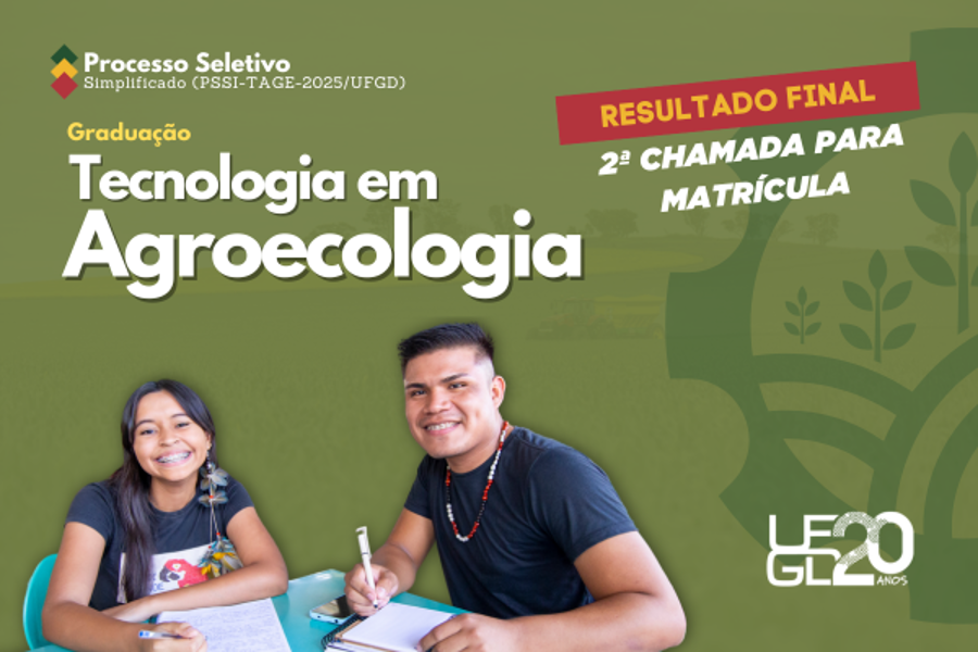 Divulgação da segunda chamada tecnologia em agroecologia