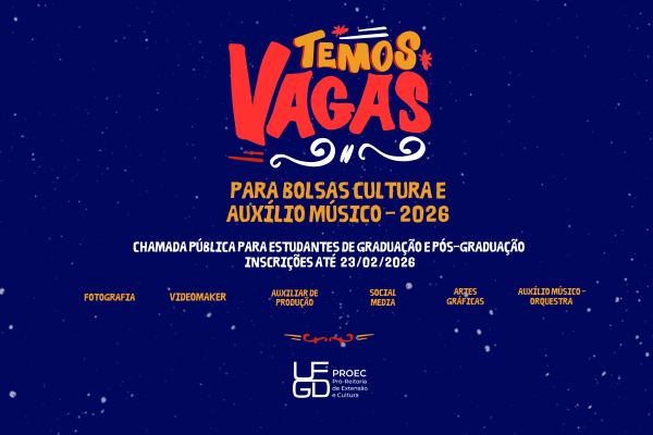 UFGD oferece 19 vagas de Bolsa Cultura e Aux&iacute;lio M&uacute;sico