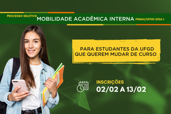 Prazo para estudantes da UFGD solicitarem mudan&ccedil;a de curso termina em 13 de fevereiro