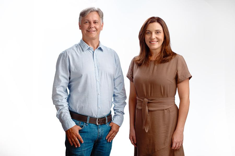 Novo reitor da UFGD, Etienne Biasotto, e vice-reitora Danielle Marques Vilela ufgd