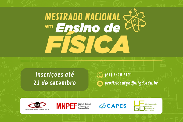 UFGD abre inscri&ccedil;&otilde;es em 24 de agosto para Mestrado Profissional em Ensino de F&iacute;sica