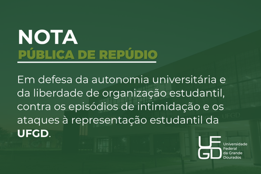 Nota Pública de Repúdio da UFGD Nota de Repudio