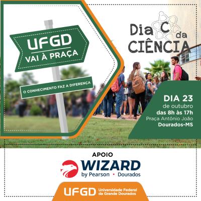 Banner UFGD vai à Praça e Dia C da Ciência 2019