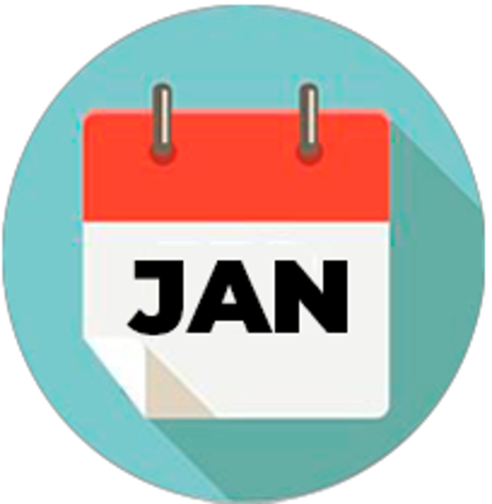 icone calendário janeiro