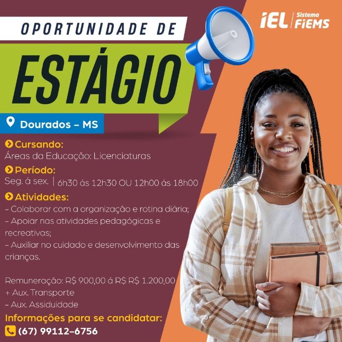Vagas de estágio cursos licenciaturas