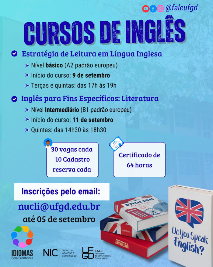 Inglês sem fronteiras 2025 cursos de Inglês