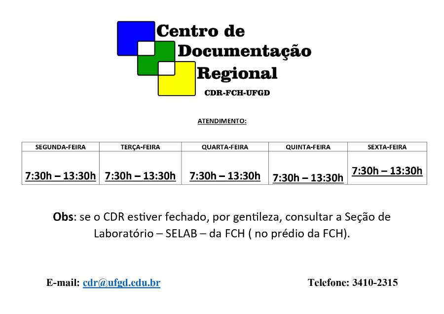 Horário de atendimento