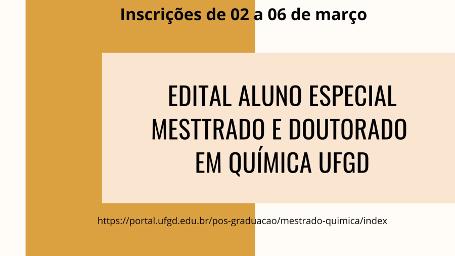 Secretaria Edital aluno especial