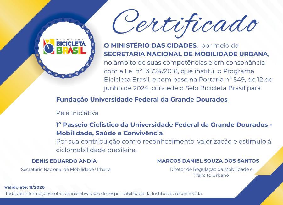 Selo Programa Bicicleta Brasil 