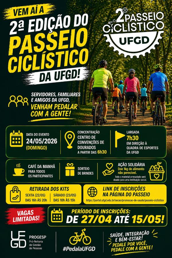 2ª Edição do Passeio Ciclístico da UFGD