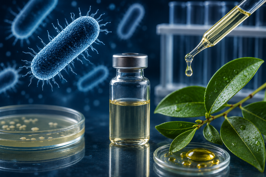 COMPOSIÇÃO DE OE COM AMICACINA RESULTANDO NA REVERSÃO DA RESISTÊNCIA EM KLEBSIELLA PNEUMONIAE