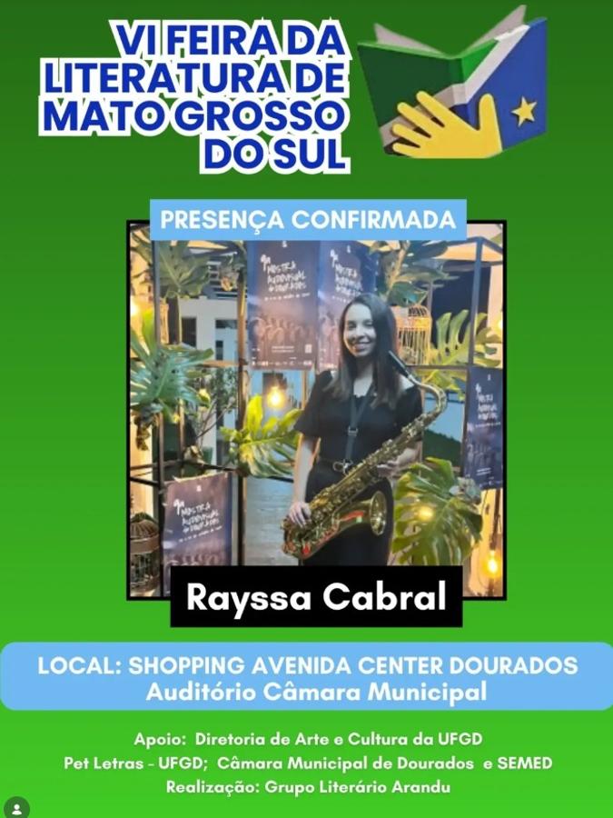 Musicista Rayssa Cabral - membro da Orquestra UFGD FELIT
