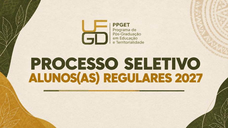 PPGET divulga vídeos do Processo Seletivo 2027 em Libras e espanhol